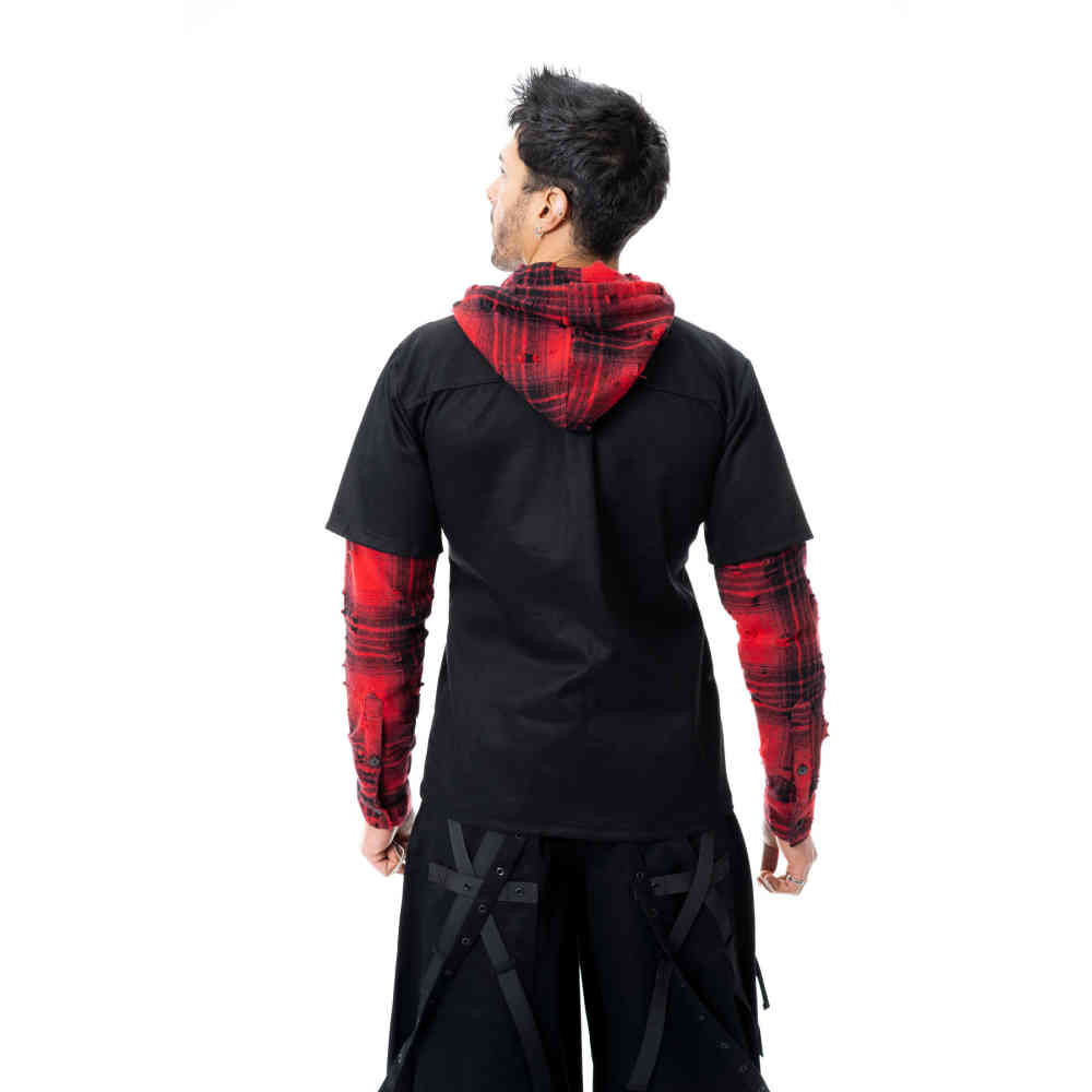 Vixxsin - Ellery Veste - Noir/Rouge